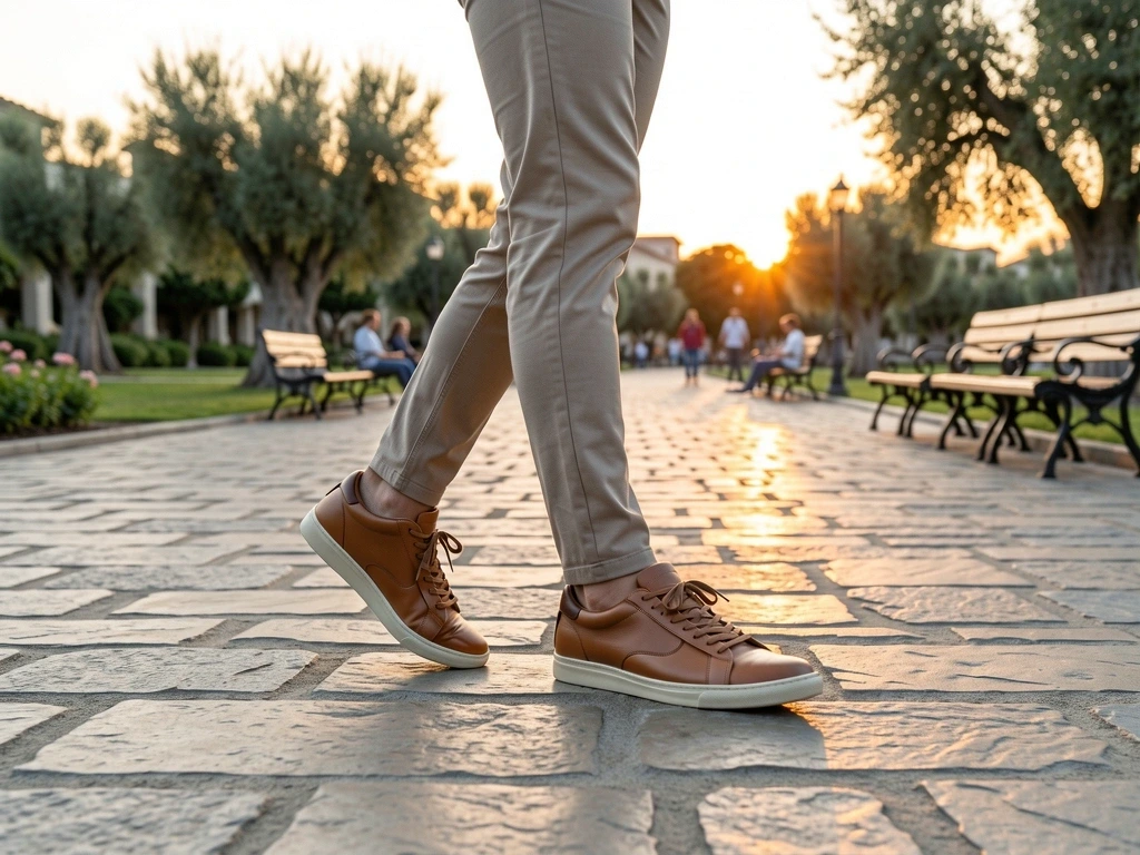 Caminata activa al atardecer